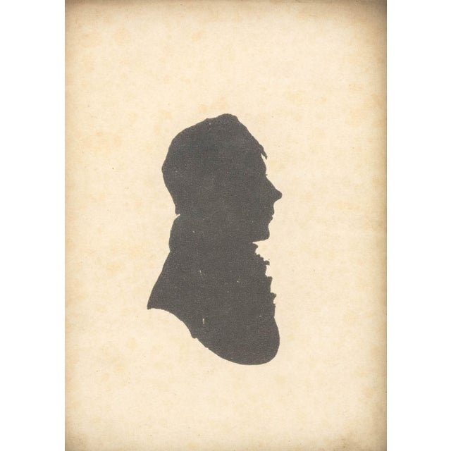 Black Puffy Sleeve Artist, Etc. Silhouettes, 19th Century, 2 For Sale - Image 8 of 10