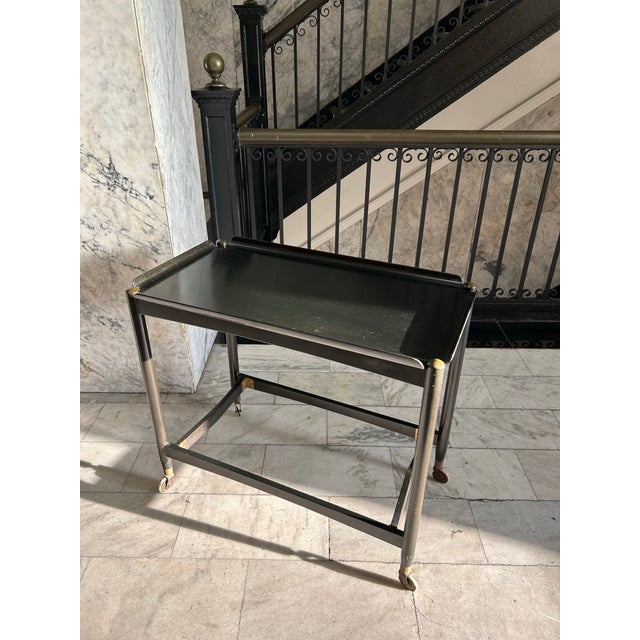 Wood Mid 20th Century Modern Bar Cart For Sale - Image 7 of 12