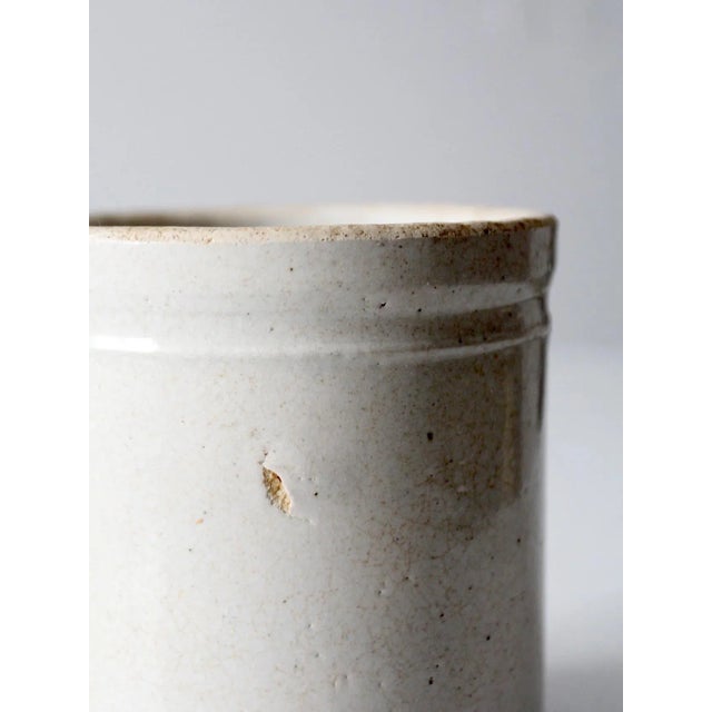 Ceramic Antique Stoneware Crock For Sale - Image 7 of 11