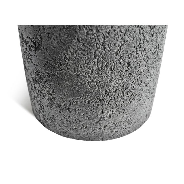 Sculpture Materials Charcoal Hourglass Outdoor Side Table Tall For Sale - Image 7 of 9