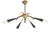 Modernist Sputnik Chandelier in the style of Stilnovo, 1950s For Sale