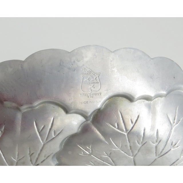 Metal Art Deco Chrome Dish by Bruce Hunt For Sale - Image 7 of 7