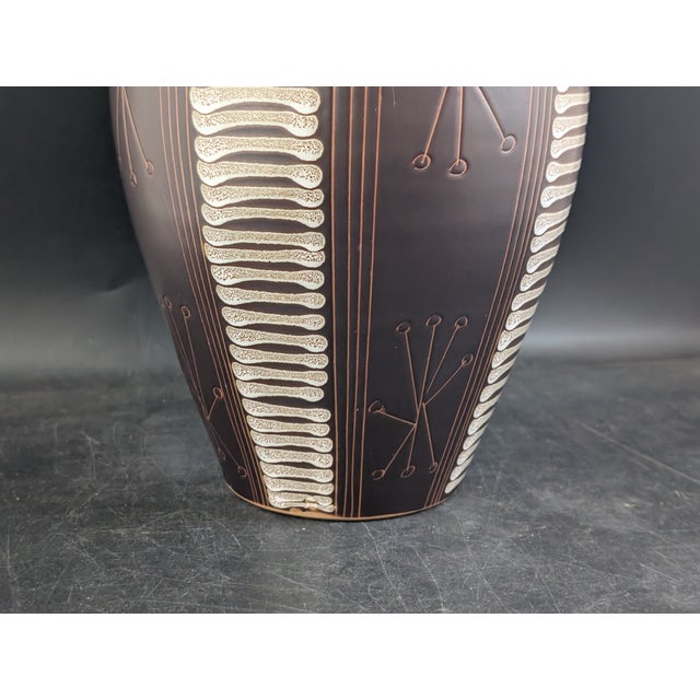 Abstract Glazed Pottery Vase Tokoname Ware Japan 9.25" For Sale In New York - Image 6 of 8