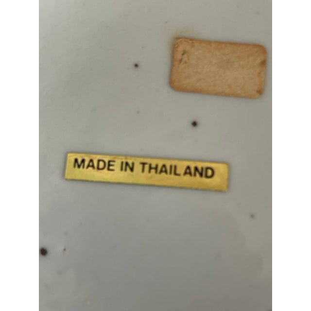 Pair of Blue Ceramic Vases For Sale - Image 4 of 4