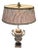 1850 Large Louis Xv Style Lamp in Marble and Decorated With Decorative Bronze For Sale