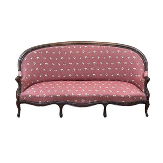 Napoleon III Sofa in Mahogany For Sale