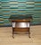 Black Side Table with Newspaper Stand and Glass Top, 1950s For Sale - Image 8 of 11