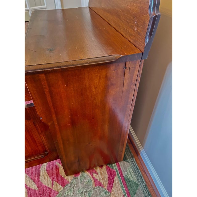 Antique Wash Stand With Backsplash For Sale - Image 4 of 7