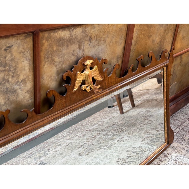 Early 21st Century Burton Ching Federal Style Parcel Gilt Mirror For Sale - Image 5 of 12
