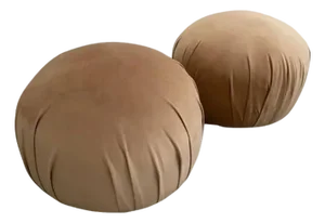 1980s Vintage Vladimir Kagan for Directional Postmodern Ottoman Poufs - Set of 2