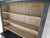Primitive Shaker Style Paint Distressed Step Back Cabinet by Ezra G Tiffin Ohio For Sale - Image 17 of 18