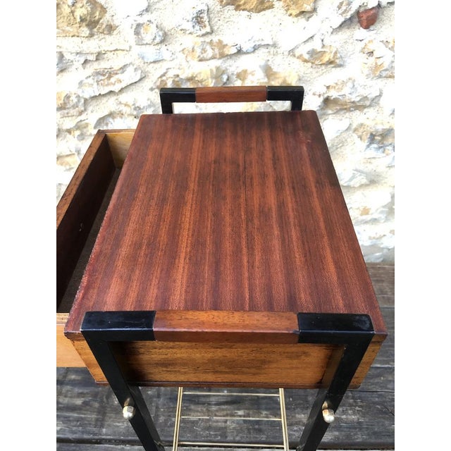Vintage Side Table with Drawer, 1950s For Sale - Image 13 of 18