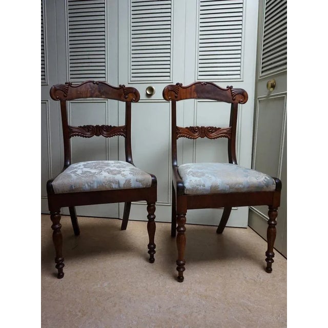 Set of 19th Century Regency Mahogany Cornucopia Dining Chairs For Sale - Image 12 of 12