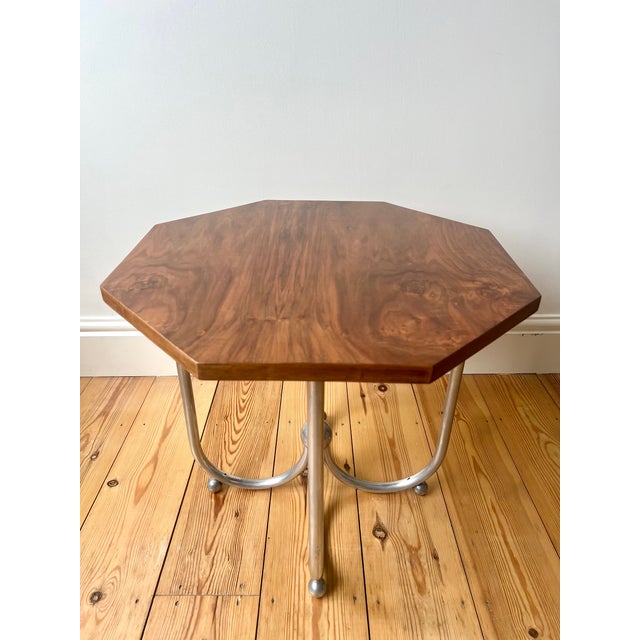 Vintage Bauhaus Octagonal Side Table, 1920s For Sale - Image 4 of 18