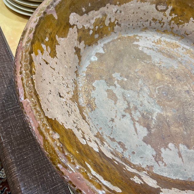 French Massive French Terracotta Bowl For Sale - Image 3 of 5