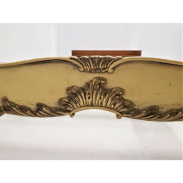 1970s 1970s French Cherry Wood Bed Frame For Sale - Image 5 of 11