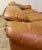 Low Profile Sofa in Cognac Brown Leather in the Manner of Niels Eilersen, 1980's For Sale - Image 4 of 11