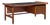 Kofod Larsen for Selig Megiddo Queen of Sheba African Wenge Wood and Brass Executive Desk For Sale