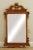 High Quality Vintage Century Carved Wood Wall Mirror with Partial Gilt Accents, Distressed Mirror
