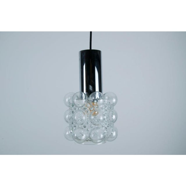 Bubble Glass Pendant Lamp by Helena Tynell for Glashütte Limburg, 1960s For Sale - Image 3 of 12