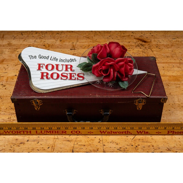 Vintage "Four Roses" Lighted Sign Salesman Sample in Case For Sale - Image 15 of 15