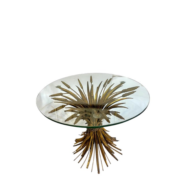 The classic Italian wheat sheaf table. Glass top with three suction cups. Classic style that works with many. different...