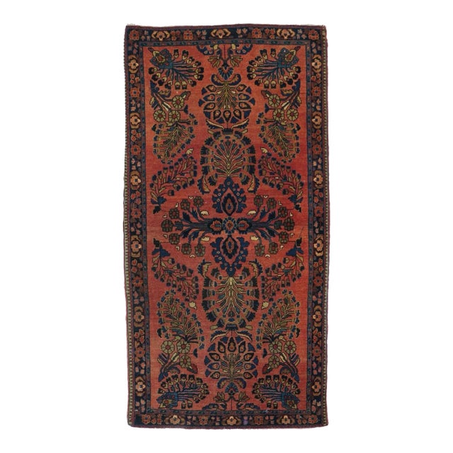 Antique Sarouk Rug 2'6'' x 5' For Sale