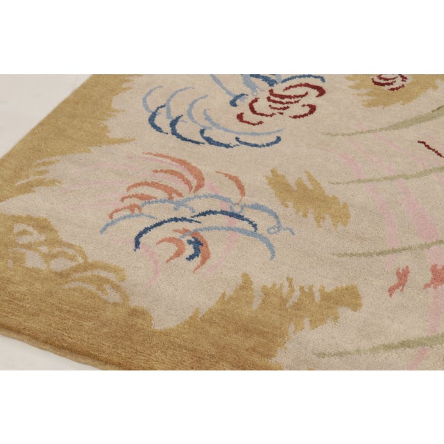 Rug & Kilim Contemporary French Art Deco Style Abstract Wool Rug by Rug & Kilim, India For Sale - Image 4 of 10