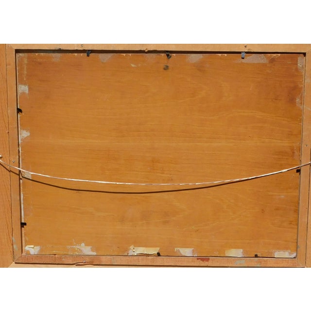 Vintage oil painting on board by noted Mass. artist, Frank Morimer Lamb (1861-1936) Image 12 x 16, signed, newer frame He...