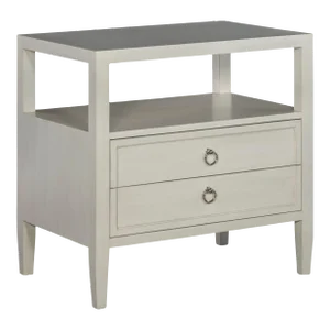 Harbor Wood & Metal Two Drawer Nightstand