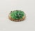 Vintage 1965 Signed Napier Oval Carved Faux-Jade Brooch For Sale In Philadelphia - Image 6 of 6