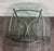 Vintage Hollywood Regency Brass and Glass End Table Side Table Lamp Table For Sale - Image 11 of 12