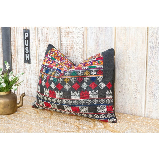 Vintage Mayan Brocade Tziquin Pillow For Sale In Los Angeles - Image 6 of 9