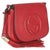 Contemporary Red Pebbled Calfskin Interlocking G Small Soho Flap Bag For Sale - Image 3 of 9