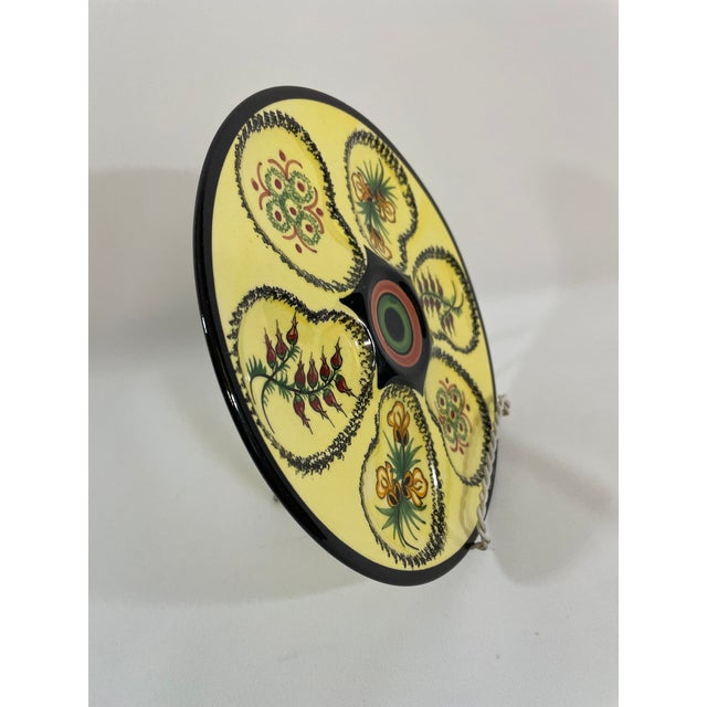 Ceramic Vintage 1950s French Henriot Quimper Oyster Plate For Sale - Image 7 of 13