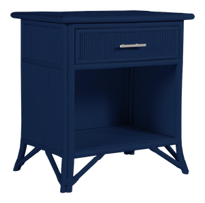 Aruba One-Drawer Nightstand - Navy Blue