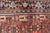 Textile Antique Sultanabad Rug With Rich Red Field, Allover Design and Navy Blue Border 7'2 X 12'2 For Sale - Image 7 of 15