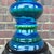 Mid 20th Century Large Mid Century Modern Blue and Green Ceramic Table Lamp For Sale - Image 5 of 12