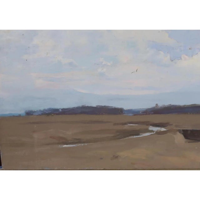 1970s Antique Ukrainian Impressionist Landscape Oil Painting, 1972 For Sale - Image 5 of 6