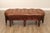 CTH Sherrill Occasional English Regency Style Tufted Leather Ottoman For Sale - Image 10 of 12