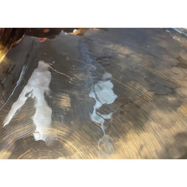 Brass 1970s Sarreid Brass Pear Tray For Sale - Image 8 of 8