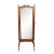 Edwardian Style Mahogany Cheval Dressing Mirror With Brass Accents For Sale