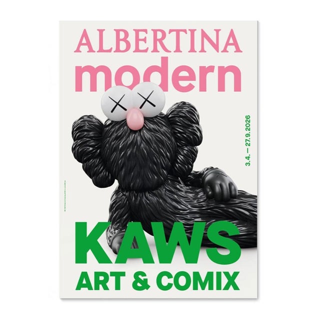KAWS Art & Comix Exhibition Poster Dimensions: 23,3 x 33,1 in / 59,4 x 84,1 cm Sold unframed