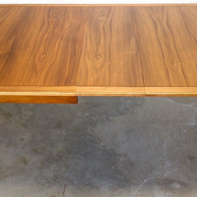 1950s Attributed to Lane “Copenhagen” Walnut & Ash Dining Table For Sale - Image 11 of 18