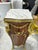 Rococo Style Pedestal Column With Elegant White Marble Top For Sale In Miami - Image 6 of 13