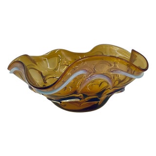 Vintage Decorative Artistic Bowl, 1965 For Sale