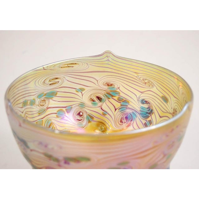 Art Nouveau Bowl on Three Delicate Feet by Johann Loetz Witwe For Sale - Image 3 of 5