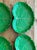 This stunning set of eight vintage ceramic leaf plates brings a vibrant touch of botanical charm to any table setting....