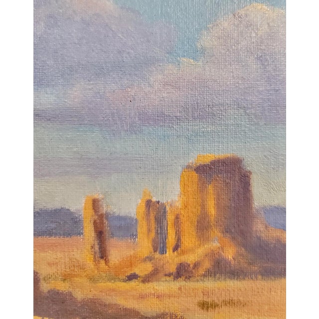 David Chapple -Monument Valley Landscape, Arizona-Impressionist Oil Painting For Sale In Los Angeles - Image 6 of 9