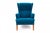 1950s Set of 20th Century Wingback Armchair with Ottoman, Denmark, 1950s For Sale - Image 5 of 16